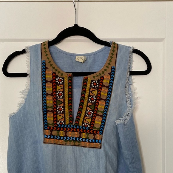 Paper Crane Jean Dress - Picture 2 of 5